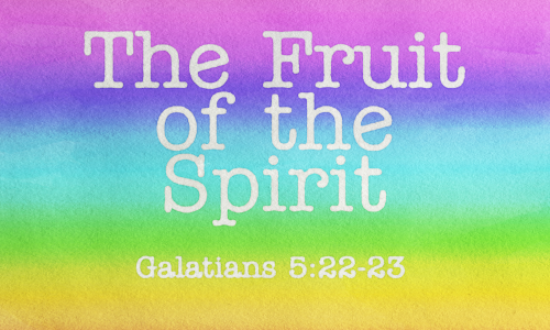 Experiment - Teach on the fruit of the Spirit (Rainbow of snow)