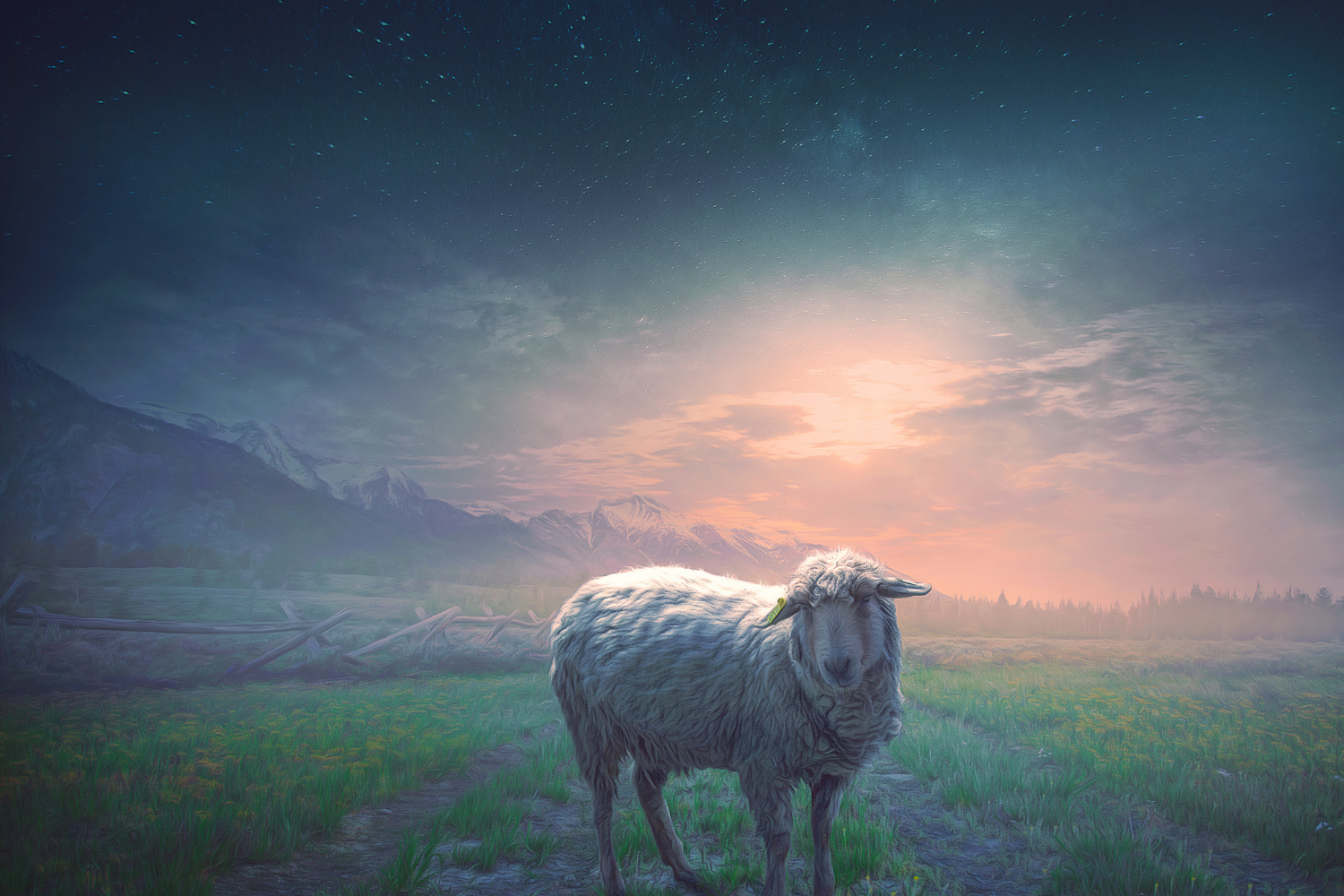 55-7763f032 Sheep / shepherd